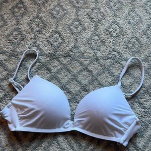 white swim suit top small